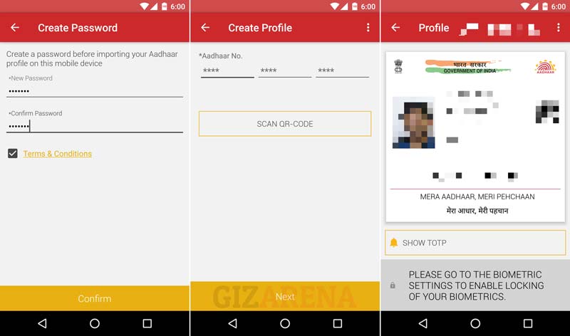 mAadhaar mobile App