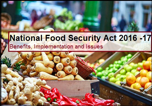 Objectives Of Food Security Act 2013