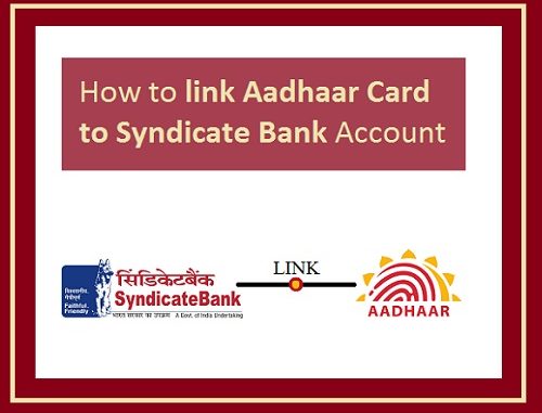 Syndicate Bank Aadhaar Link