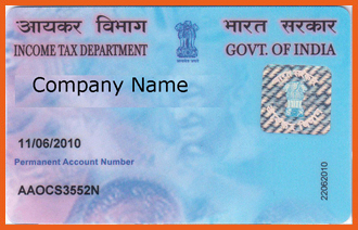 company PAN card